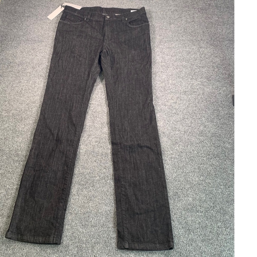 Versace Collection Mens Black Denim Jeans Straight Leg Medusa Logo V600367SVT 34